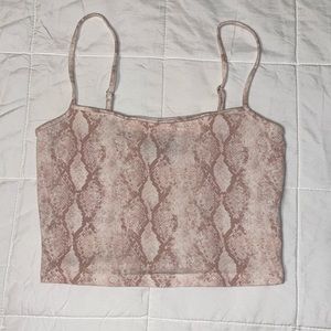 forever 21 snakeskin cami